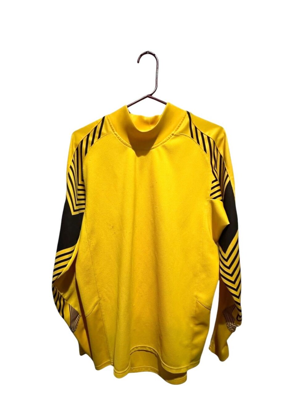 Vintage Team Nike Y2K Goalkeeper Yellow Long Sleeve Jersey Mens Medium Soccer